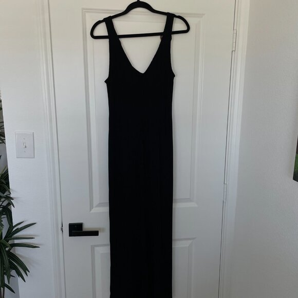 Green Envelope Black Maxi Cover-Up Dress – Women’s Size M - Picture 2 of 7
